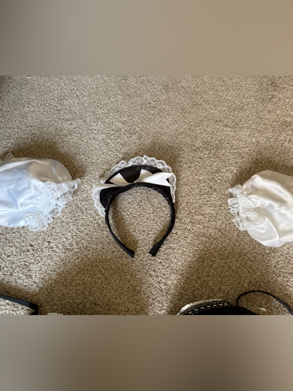 🏷️NWT Lace Maid Costume Black & White Set size 3x - Picture 7 of 7